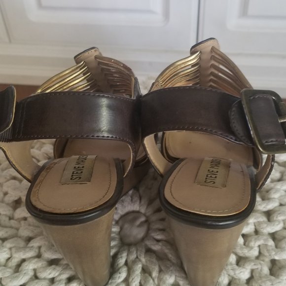 Steve Madden Leather Egyptian Platforms - Picture 2 of 7
